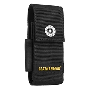 Leatherman nylon hoesje met vakken in zwart – Maat L – Geschikt voor de Charge, Crunch, Rebar, Rev, Sidekick, Skeletool, Wave en Wingman modellen