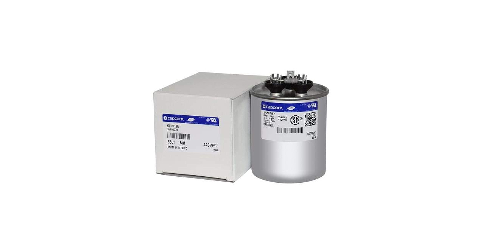 35/5 x 440 - / Service First Round Dual Capacitor with