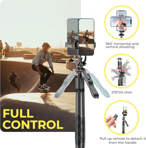 Image of Selfie Stick with Tripod Stand for Mobile Phones, Universally Compatible with Mobile Phones