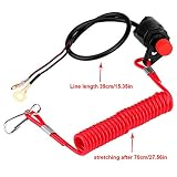 Für Kill Switch Boot - Motor-Lanyard-Kill-Schalter Ersetzen Sie Professionelle Motorrad-Außenborder-Rasenmäher. Notfall-Motor-Kill-Stopp-Schalter Mit Haltegurt-Lanyard-Kabel-Sicherheits-Stoppschalter