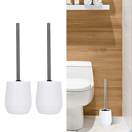 Brosse WC flexible et efficace en acier inoxydable à filetage verrouillable