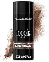 Toppik Hair Building Fibres Medium Brown, 27.5g - Thicker Fuller Look Instantly, Natural Keratin Protein, Wind Sweat & Rain Resistant, Easy to Apply, For Men & Women who are thinning