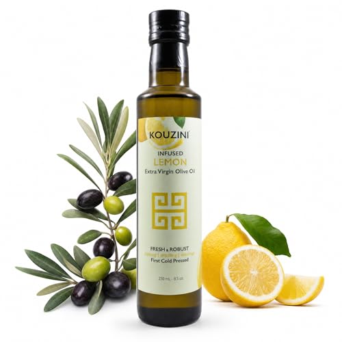 Aceite de oliva extra virgen infusionado con limón Kouzini miniatura 1