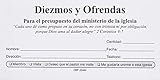 Sobres de Diezmos y Ofrendas (Spanish Edition)