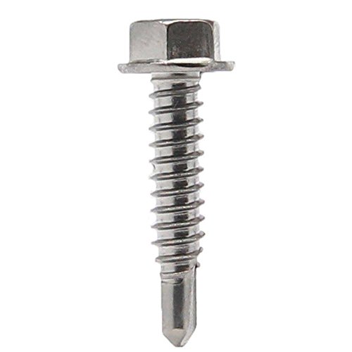 #14 x 3/4" Tornillos autoperforantes cabeza hexagonal miniatura 3