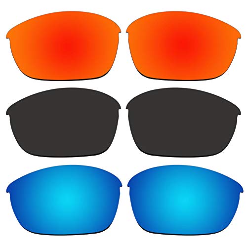 ACOMPATIBLE 3 Pair Replacement Polarized Lenses for Oakley Half Jacket 2.0 Sunglasses Pack P2