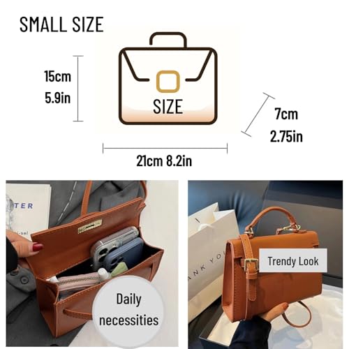 Crossbody Bags For Women PU Leather Trendy Shoulder Bag with Adjustable Strap Cross Body Bag Small Handbags Purse3