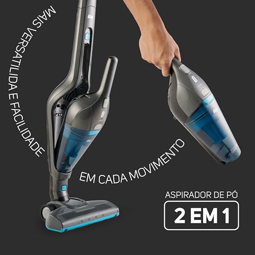 WAP Aspirador de Pó Vertical à Bateria ECO RÁPIDO Autonomia de 40 min, 2 Velocidades, 700ml, Bivolt