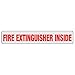 Safe Truck Fire Extinguisher Inside Decal (Clear) 2