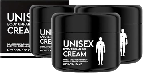 Crema Depilatoria Unisex, Suave e Indolora, Suavidad Duradera, Apta para Brazos, Piernas y Pecho. Rápida y Eficaz, Fórmula Suave e Indolora, Sin Residuos.