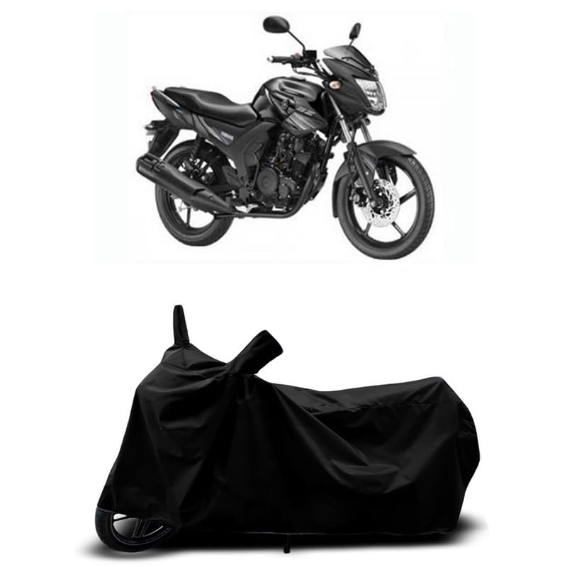 Image of DUFFEL-All Two Wheeler Bike /Scooty Body Cover Used for Yamaha SZ-RR V Heat Protectio /Water Resistance /UV-Rays /Birds Dropping /Scratchproof /Dust Proof /Waterproof All Variants [Black]