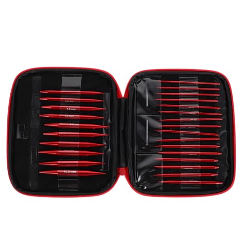 Aiguilles à tricoter circulaires Uonlytech en aluminium amovible pour tricot de pull