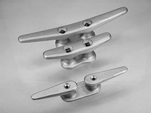 8" Open Dock Cleat: Cast Aluminum