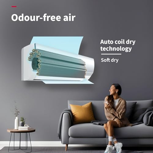 Image of Hitachi 2 Ton 1 Star, New star rated, Long Air Throw Fixed Split AC (100% Copper, 4-Way Swing, Dust Filter, 3200FL RAS.B222PCAIBA1, White)