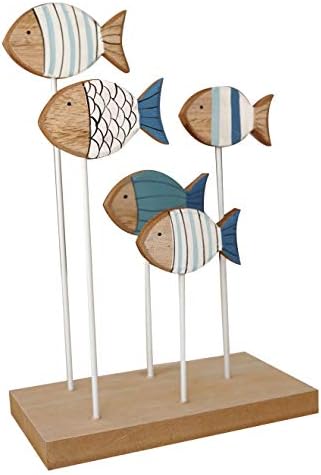 khevga Maritime deco bathroom bathroom deco fish blue - bath decorative accessories
