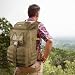 YOREPEK 50L Militär Rucksack, Groß Taktischer Rucksack, Wanderrucksack Herren Bundeswehr Outdoor Arbeit Survival Wasserdicht Travel Assault Tactical Backpack für Trekking Camping Reisen Jagd, Khaki