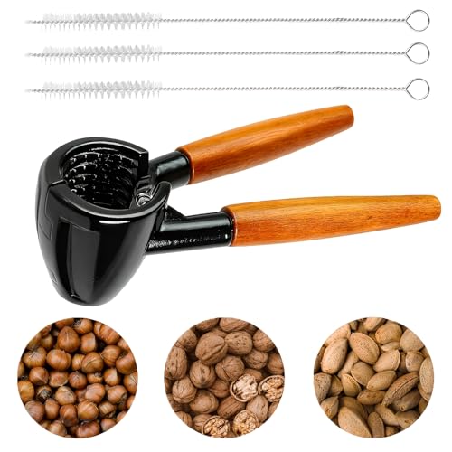 Nussknacker Für Haselnüsse 19 Multifunktionaler Nussknacker Und 3 Reinigungsbürsten, Nussknacker...