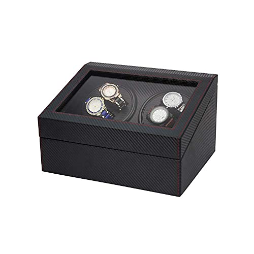 Remontoir montre automatique boîte de rangement design noir pour bureau et chambre