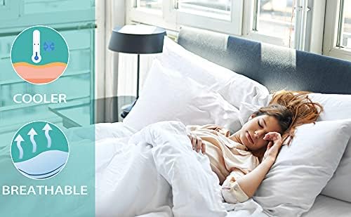 Miniatura 3 de Juego de sábanas de 4 piezas, algodón egipcio de 600 hilos, juego de ropa de cama de lujo que se adapta a bolsillos de hasta 19 pulgadas de