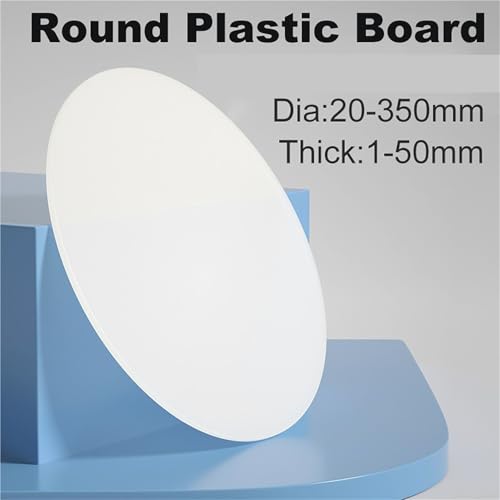Panneau Rond En Polypropylène Blanc, Feuilles De Plastique PP, Diamètre 70mm 80mm 100mm 120mm 150mm 200mm D'épaisseur 1-20mm(120x10mm 1Pcs) – vue 2
