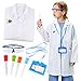Tacobear Blouse Laboratoire Enfant avec Lunettes de Sécurité Liquide Pipettes Personnalisé ID Card Experiences Scientifiques Costume Enfants Chimie Jouets Jeu de Rôle pour Enfant Fille Garçon