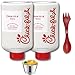 Chick-fil-A Sauce Original, 2 pk./24 fl oz Bottles Bundle with Giri Plastic Spork and Stainless Steel Condiment Sauce Cup (4 Items)