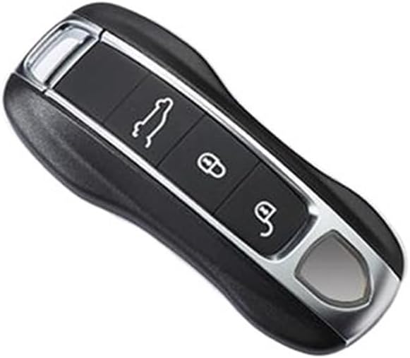 カーボンファイバー製カーフォブリモートキーケースカバーシェルリフィットポルシェ/パナメーラアクセサリーカースタイリング対応(Blac