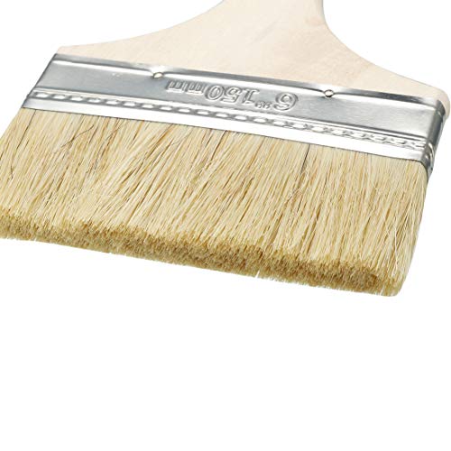 Uxcell A18092800UX0005 5 Inch Width Paint Brush Painting Drawing Oil Glues Faux Bristle Pen Paintbrush Beige thumb #2