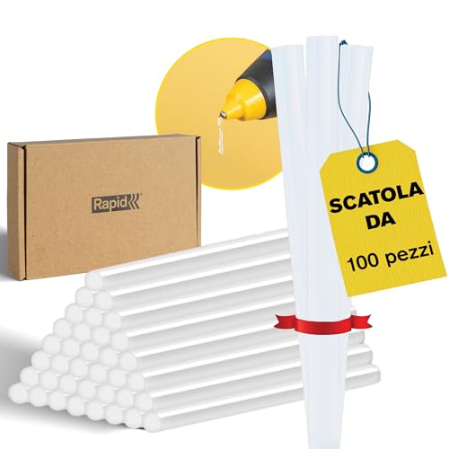 RAPID Confezione da 100 Stick di Colla Universale Trasparente e
