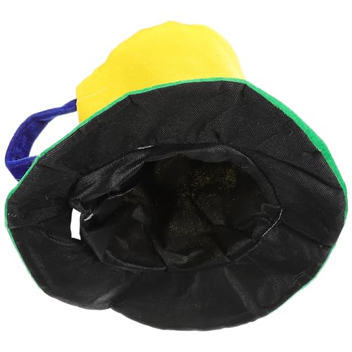 KICHOUSE Cappello Birra Novità Forma di Boccale Giallo per Feste e Carnevale Accessorio Cosplay Divertente per Amanti della Birra per Eventi e Festeggiamenti