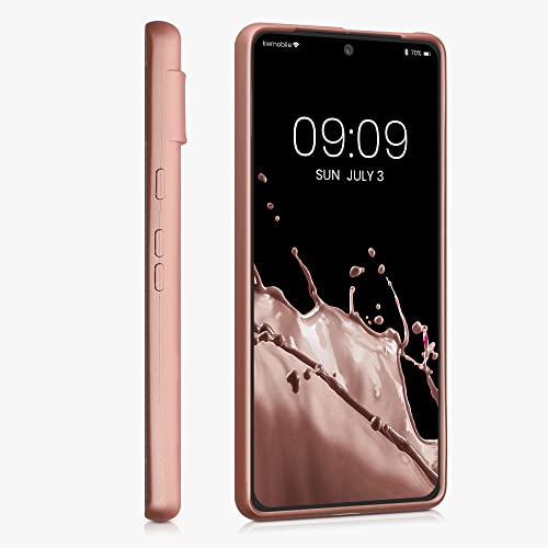 kwmobile Case Compatible with Google Pixel 7 Case - Soft Slim Metallic TPU Silicone Cover - Metallic Rose Gold by kwmobile - Image 4