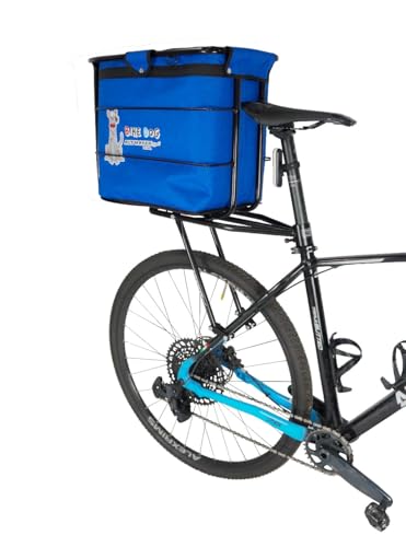 Cestinha Para Bagageiro Para Pets Grandes Porte Big Bike Dog Altmayer, Azul