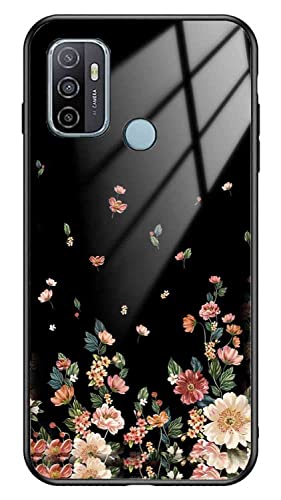Image of NDCOM for Oppo A53 Back Cover Flowers Girly Printed Glass Case