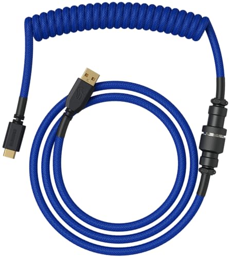 GLORIOUS Coiled Keyboard Cable Premium USB-C (Cobalt)