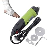 RSPPPJQ Elektrischer Gipsschneider, Gipssäge, Gipsschneider, 12500 U/min, einstellbare Geschwindigkeit mit Mehreren Sägeblättern for Krankenhaus und Klinik