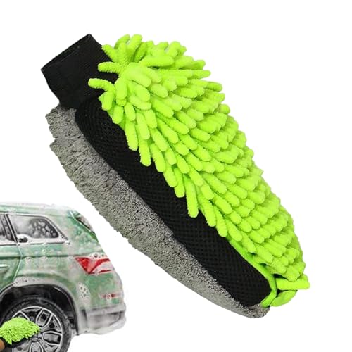Mitre de lavado de microfibras, MIT de lavado de autos | Paño de limpieza de microfibra de chenille sin , guantes de resistentes a los arañazos,Productos de cuidado exterior de tela absorbente