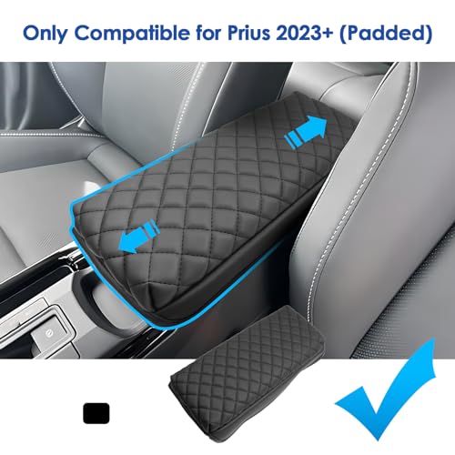 Coleya 2023 2024 2025 2026 Prius Center Console Cover for Toyota Prius (LE/XLE/Limited/Nightshade Edition), Waterproof&Comfy Leather Cushion Armrest Cover 2026 2025 Prius Accessories (Leather-Padded) by Coleya - Used condition - Image 2