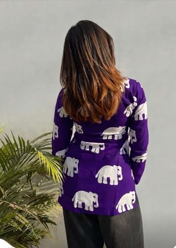 Image of FELISIA Women's Full Sleeves Rayon Printed Square Neck Short Kurti, Bell Sleeves, Short Kurti for Women, Stylish Ethnic Top, Daily Casual Western & Office wear