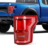 AutoVigor LED Tail Light Compatible With F150 2015 2016 2017 with Blind Spot Original Cars Rear Brake Light,Replace Red Taillight Assembly with Bulb & Harness, Turn Signal Tail Lamp (Passenger Side)