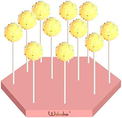 Eupdd Cake Pop Ständer Holz - 60 Steckplätze Mit 100 Stielen Für Hochzeit & Geburtstag