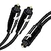 Produktbild EMK Toslink Splitter Optisches Audiokabel Toslink Kabel 1 In-2 Out Splitter (optisches Digitalkabel Toslink auf Toslink, Audiokabel zur Verbindung von Soundbar, Stereoanlage, Heimkino, XBOX One & PS4)