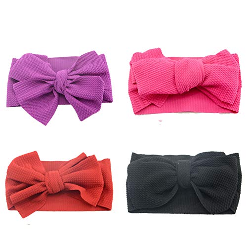 Bebamour Bandeau en coton élastique pour bébé fille de 0 à 24 mois -  - Taille Unique