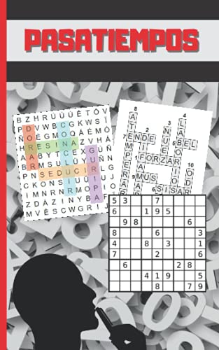 PASATIEMPOS: FORMATO BOLSILLO - TAMAÑO ESPECIAL VIAJE O VACACIONES. SUDOKUS, CRUCIGRAMAS Y SOPAS...