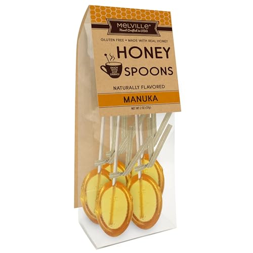 Melville Candy Honey Spoons [For Tea Lovers] Gluten-Free 5 Count