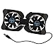 yungluner Laptop Cooling Base Foldable Laptop Notebook Cooler Cooling Pad Ergonomic Ventilated with Fans Fits 11-18 Inches Notebook Cooling Base