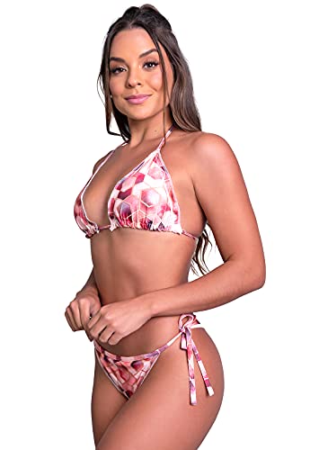 Biquíni Cortininha Ripple Asa Delta Feminino Cintura Alta Moda Praia