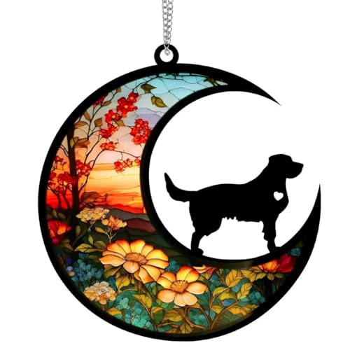 Dog Memorial Suncatcher for Loss of Dog, Personalized Pet Loss