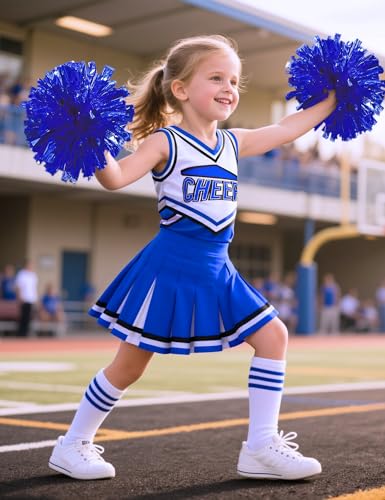 Doxrmuru Girls Cheerleader Costume Cheerleading Outfit for Halloween Party Birthday Gift