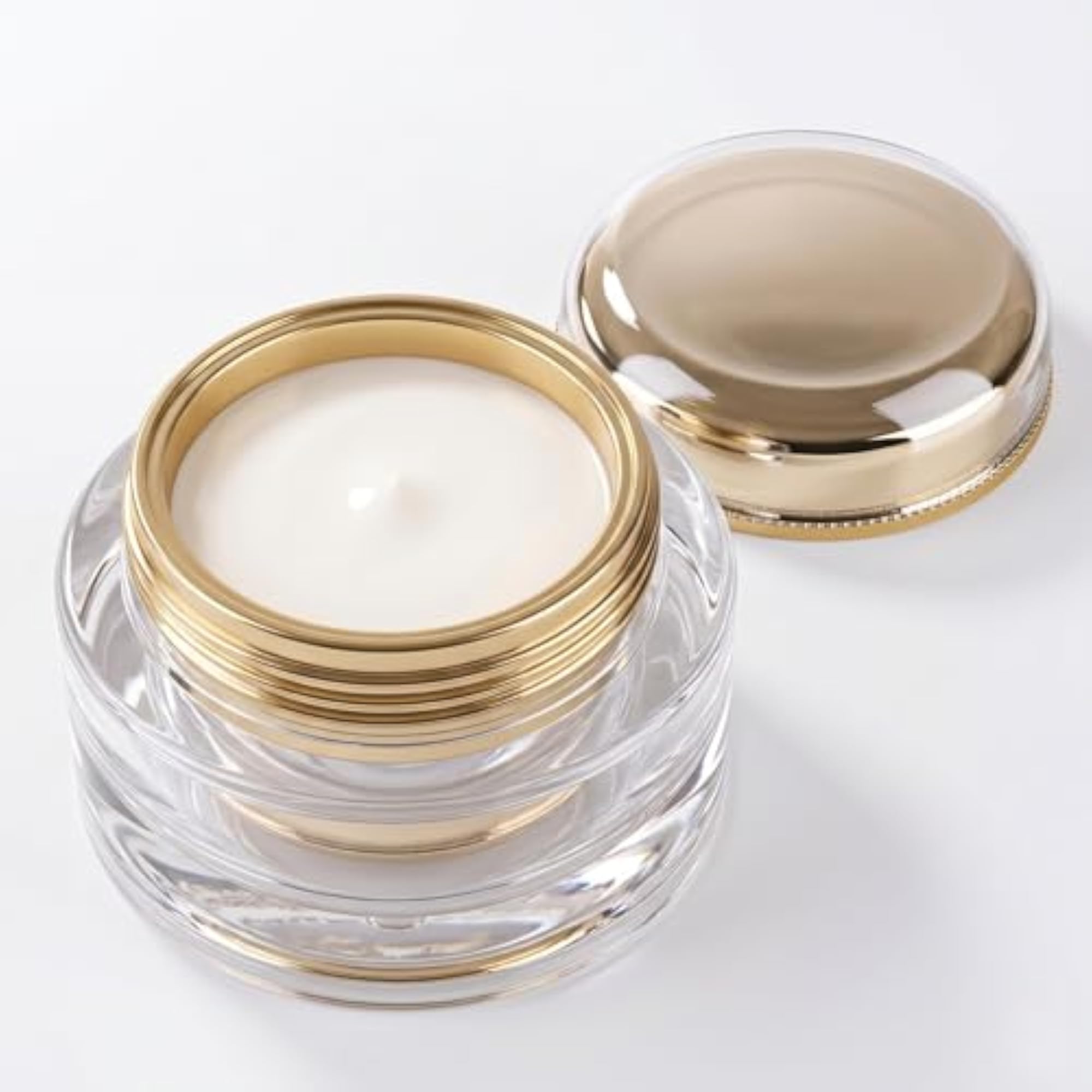 Oval Empty Acrylic San Jar Transparent Cosmetic Container