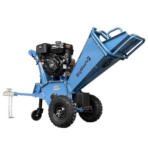 15HP Gas Wood Chipper Shredder with Towable Mulcher